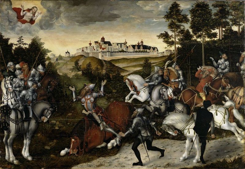 Convertirea Sf. Pavel (pictură de Lucas Cranach cel Tânăr, 1549) - foto preluat de pe ro.wikipedia.org
