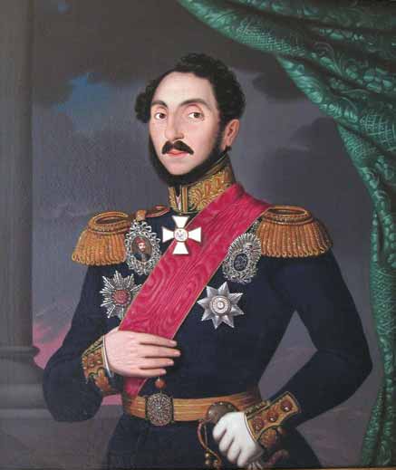 Gheorghe Bibescu (1804 - 1873) portret de Paulus Petrovitz - foto preluat de pe ro.wikipedia.org