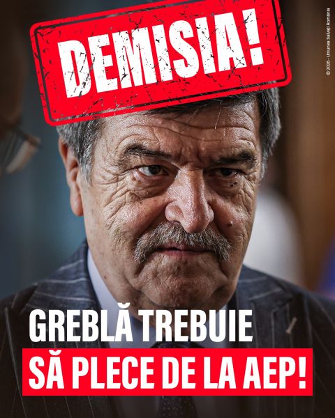 Președinta USR, Elena Lasconi, cere demisia lui Toni Greblă din fruntea AEP (17 ianuarie 2025) - foto preluat de pe https://www.facebook.com/elenalasconi.romania