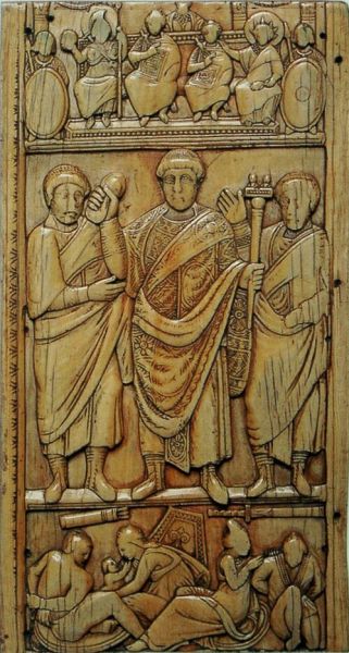 Dipticul consular al lui Constanțiu al III-lea - foto preluat de pe en.wikipedia.org