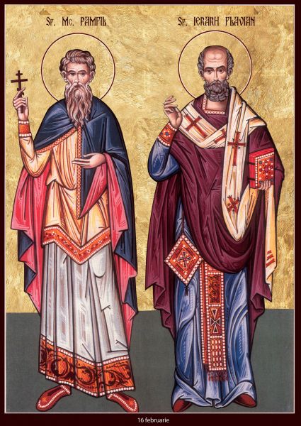Sf. Sfințiți Mc. Pamfil preotul şi Valent diaconul - foto preluat de pe calendar.patriarhia.ro