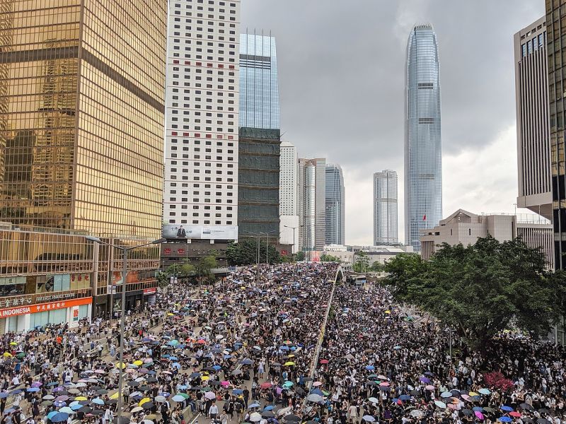 Protestele din Hong Kong din 2019 – 2020 (15 martie 2019 – pana in prezent) - foto preluat de pe ro.wikipedia.org