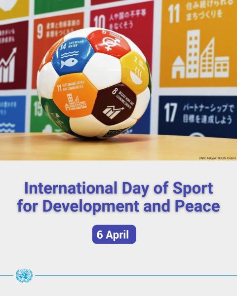6 aprilie - Ziua internațională a sportului pentru dezvoltare și pace (ONU) - foto preluat de pe www.facebook.com