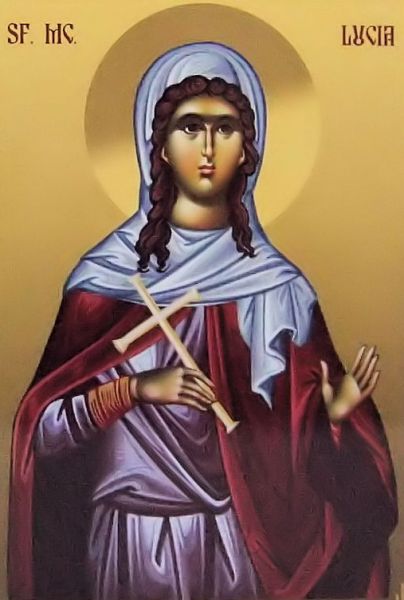 Sfânta Muceniță Lucia, fecioara (283 - 304) - foto preluat de pe doxologia.ro