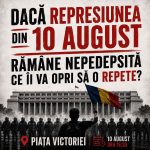 Protest în Piața Victoriei la 8 ani de la 10 August
